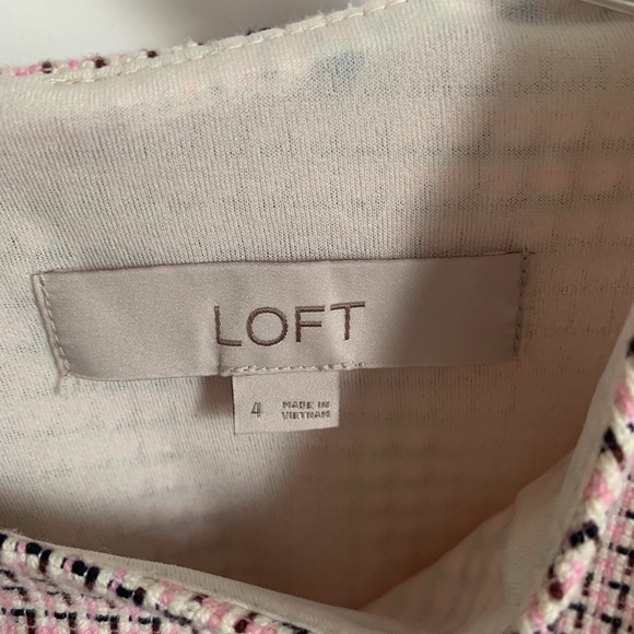 Loft Tweed Pink Sheath Dress (Sold) - Picture 7 of 9